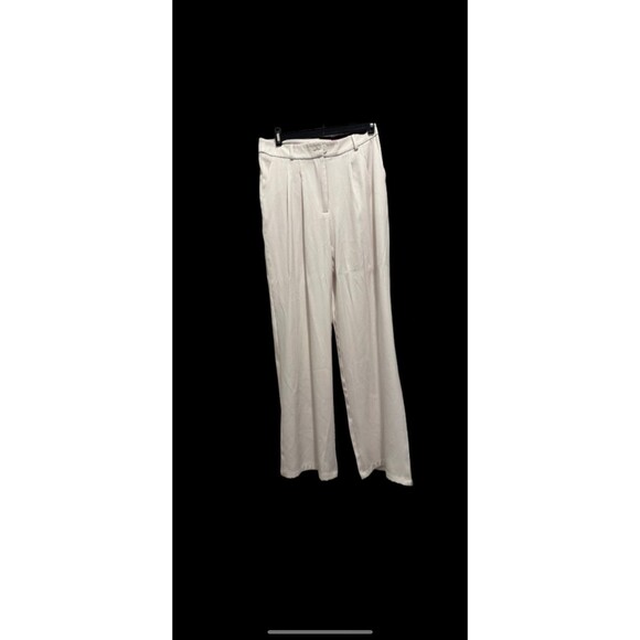 Edikted White Wide Leg Trouser -M - Picture 3 of 4